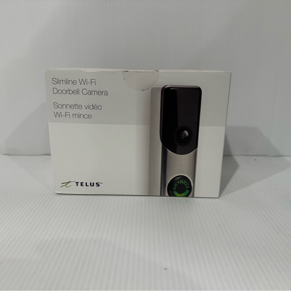 Telus Alarm.com Slimline Wifi Doorbell Camera ADC-VDB105X - NEW